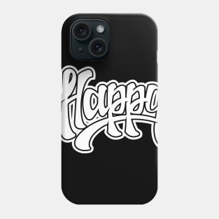 happy hand lettering t-shirt Phone Case