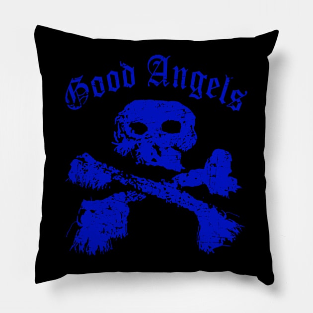 Good Angels with Skull and Bones Pillow by MFK_Clothes