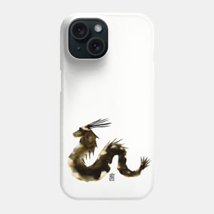 Golden Serpent Elegant Dragon Phone Case