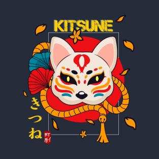 Kitsune Mask - Japanese Mythology T-Shirt