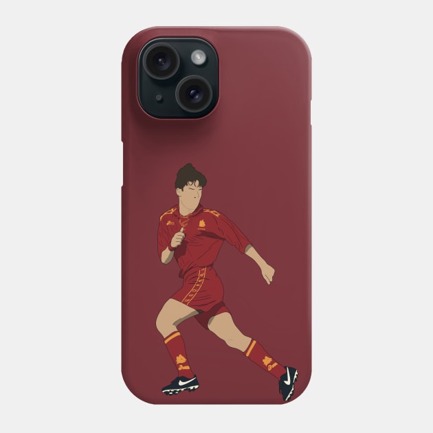 Francesco Totti Roma 90s Minimalist Nostalgia Phone Case by NostalgiaUltra