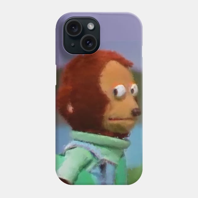 Suspicious monkey 1 Phone Case by ms.fits