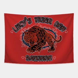 Lucy's Tiger Den Tapestry