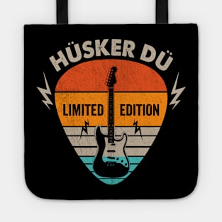 Vintage Husker Du Name Guitar Pick Limited Edition Birthday Tote