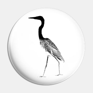 Great Blue Heron Fathers Day Pin