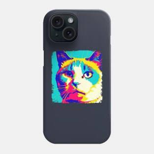 Snowshoe Pop Art - Cat Lover Gift Phone Case