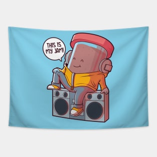 This Is My Jam! // Funny Peanut Butter Cartoon Tapestry