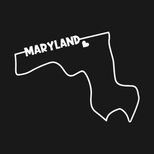 maryland map T-Shirt