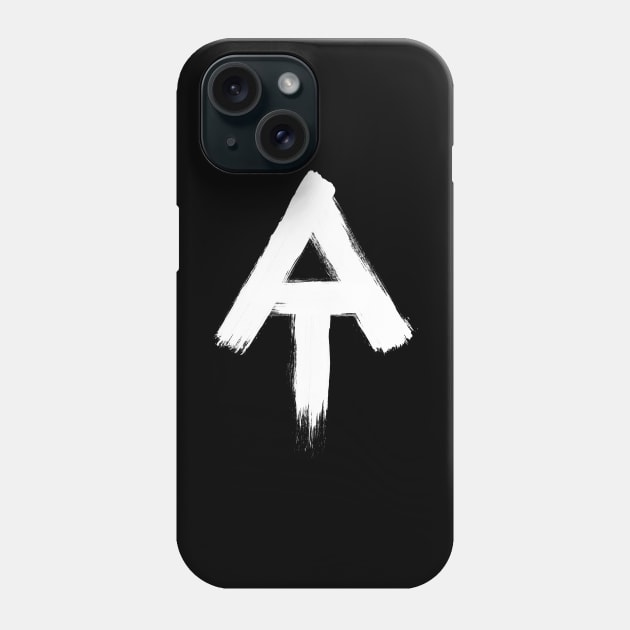 Appalachian Trail Blaze Marker Symbol Painted White Thru-Hiking Phone Case by astralprints