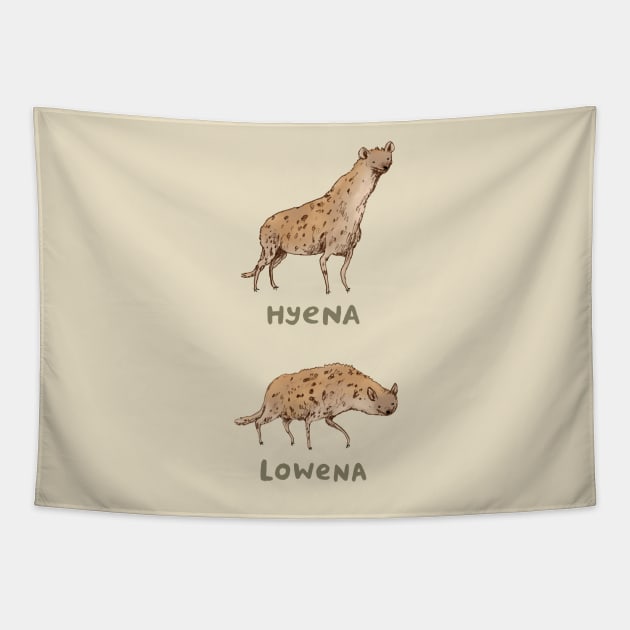 Hyena Lowena Tapestry by Sophie Corrigan