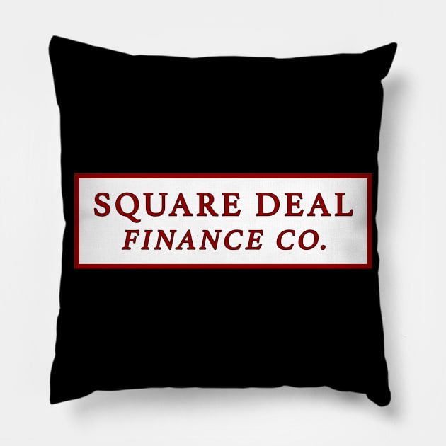 Square Deal Finance Pillow by Vandalay Industries
