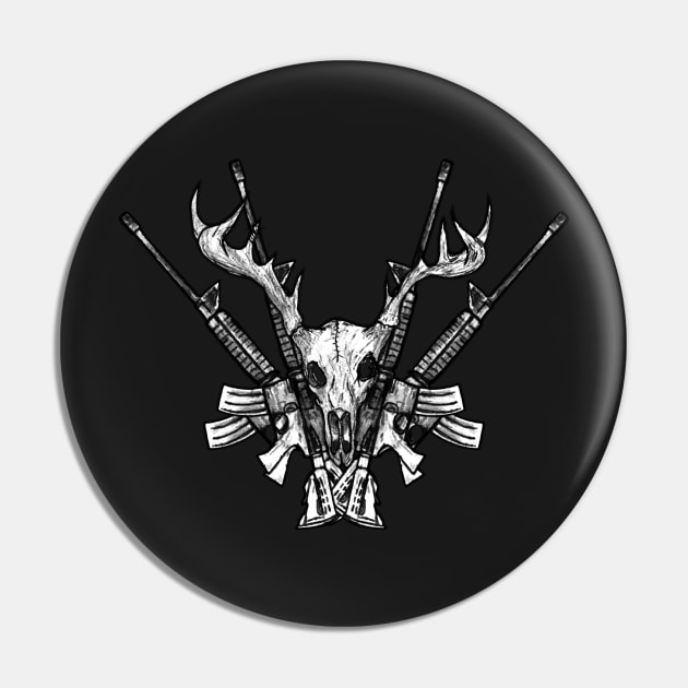 Deer Head Hunter Pin by fixedthor