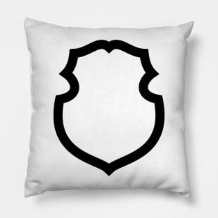 Polish Heraldic Mouth (black) Pillow