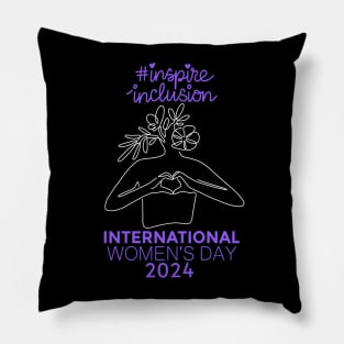 Count Her Inspire Inclusion Women's International Day 2024 Pillow