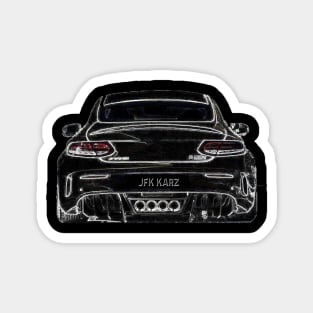 Mercedes GT R Sports Car Rear End Magnet