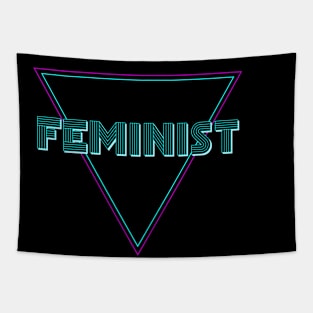 Retro Feminist Feminism 80s Style Vintage Aesthetic Tapestry