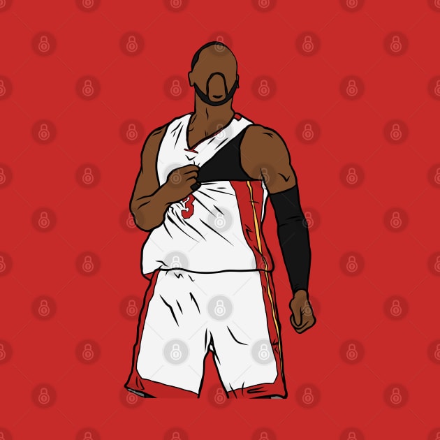 Dwyane Wade Celebration by rattraptees