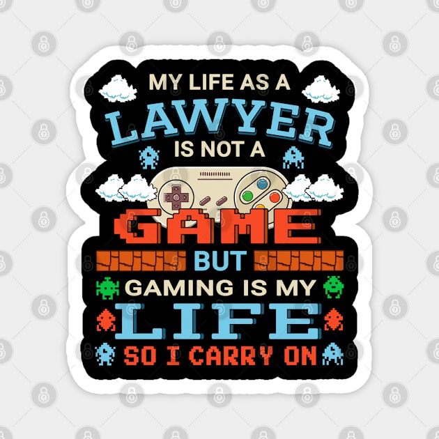 Lawyer Gamer Art Gaming Design Quote Magnet by jeric020290