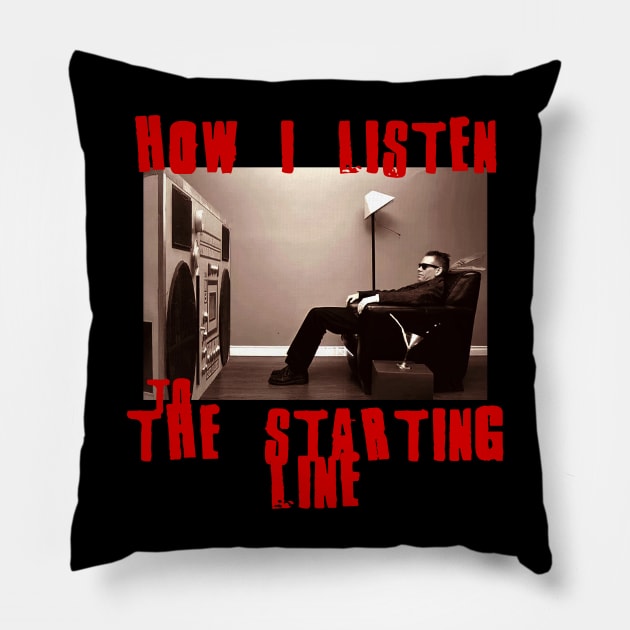 to listen the starting line Pillow by debaleng