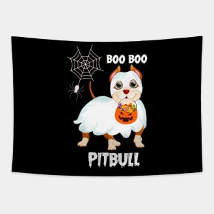 Boo Boo Pitbull Halloween T-shirts Tapestry