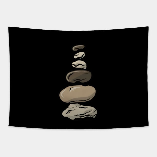 STONE ROCK BALANCING Tapestry by ThesePrints