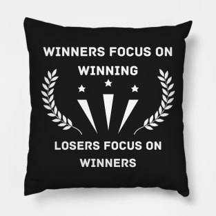 Winners Focus on winning Pillow