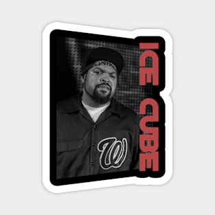 ice cube is the rapp - monochrome style Magnet