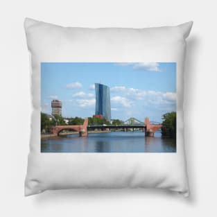 ECB, Main, Frankfurt am Main Pillow