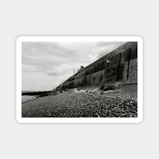 The Sea Defence Wall at Sheringham, Norfolk, UK Magnet