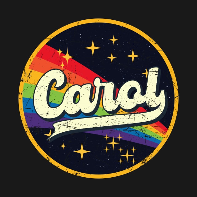 Carol // Rainbow In Space Vintage Grunge-Style by LMW Art