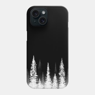 Foggy Forest - White Phone Case