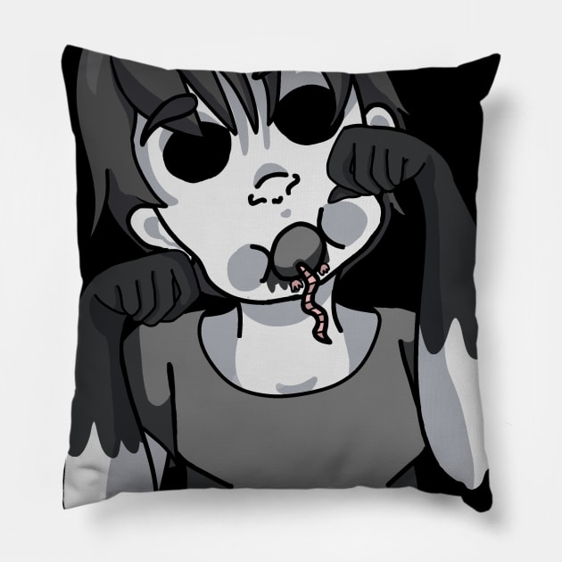 Gloomy's Dinner Pillow by Media By Moonlight