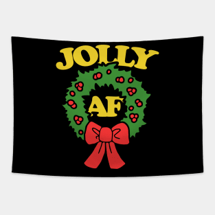 Jolly AF Christmas Tapestry