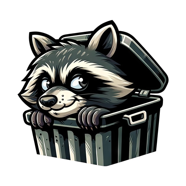 Mischievous Raccoon - Garbage Can Explorer by DefineWear