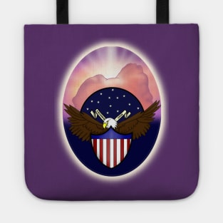 The Great Seal Glowing Oval (Small Print) Tote