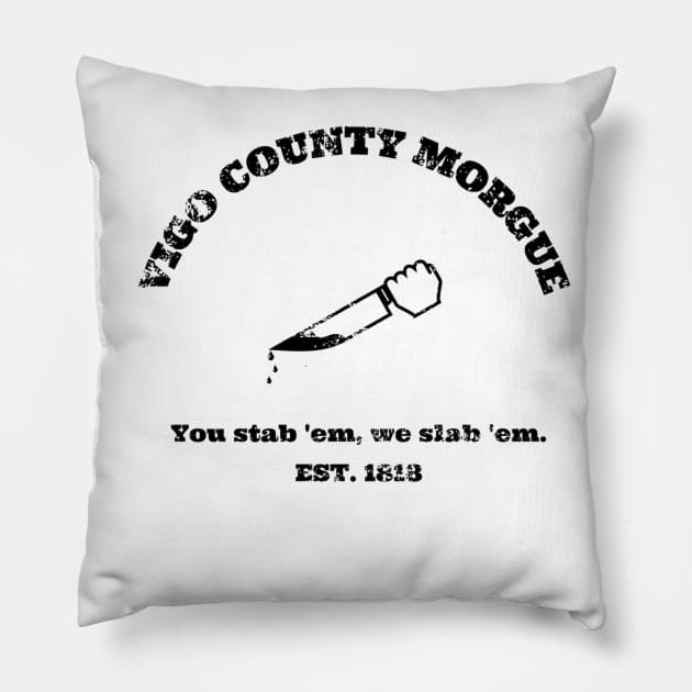 County Morgue Pillow by Burnt Budz