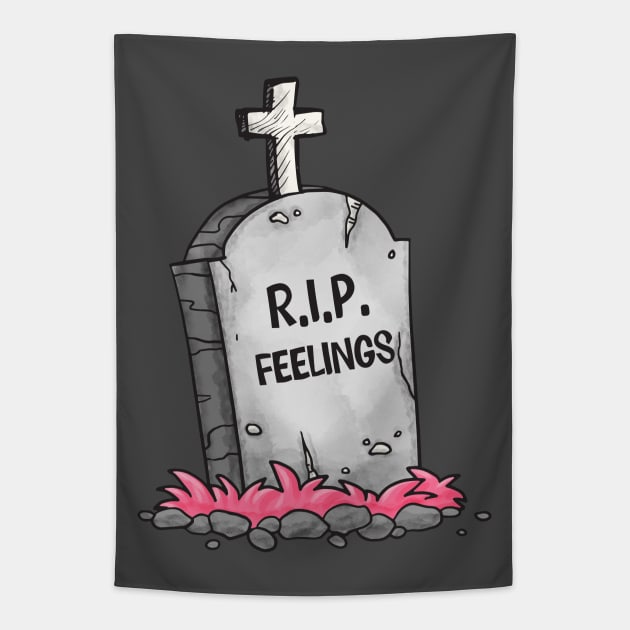 RIP Feelings Tapestry by MZeeDesigns