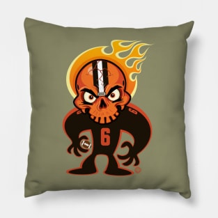 Go Browns SkullyDawg 6 Pillow