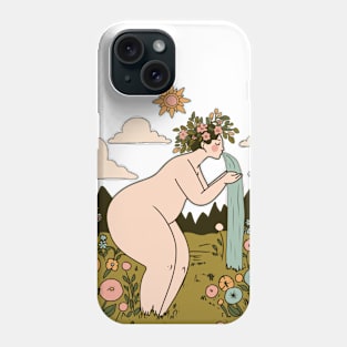 Woman Nurturing Nature Phone Case