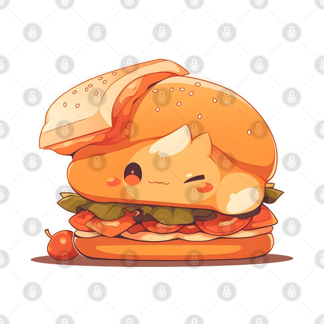 Chibi Burger Kun Super Kawaii by Chibidorable