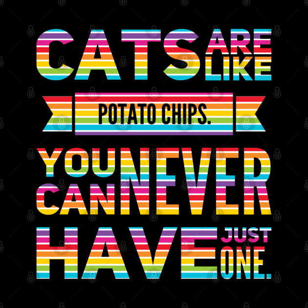 Rainbow Cat Are Like Potato Chips by kooicat