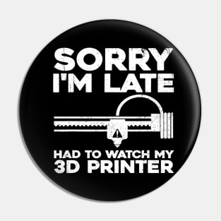 Funny 3D Printer Design For Men Women 3D Printing Printer Pin