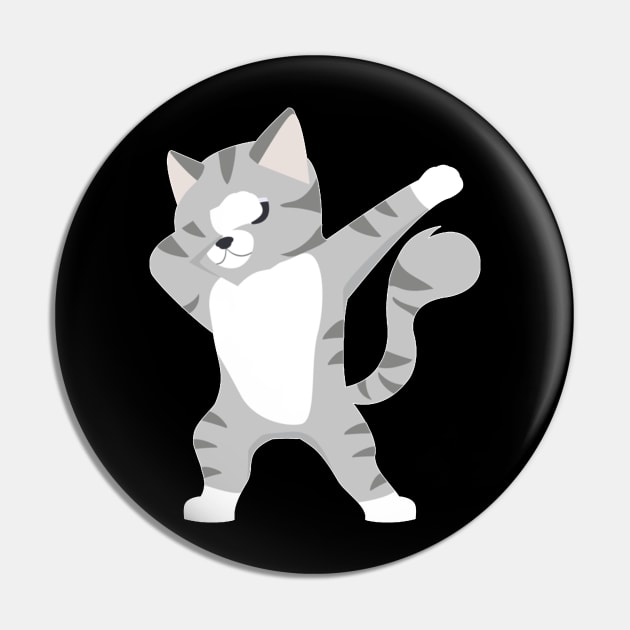 Dabbing Cat Cute Funny Dabbing Cats Lovers For Girls Kids Pin by Activate