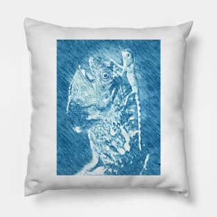 chameleon forest dragon and baby Pillow