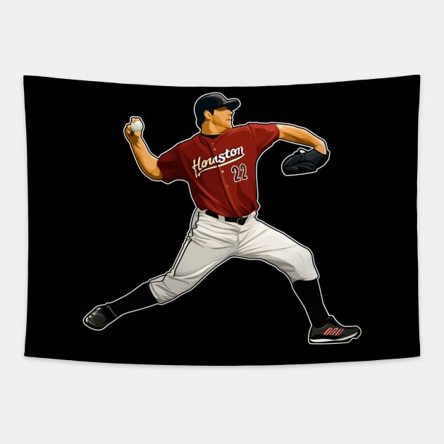 Roger Clemens #22 Legends Throw Tapestry by 40yards