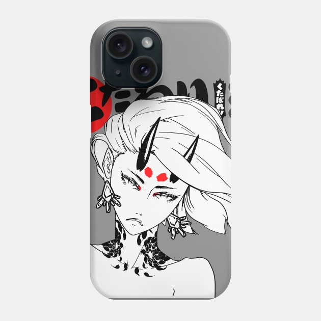 Cute Girl Evil Aesthetic Samurai Phone Case by OWLvision33