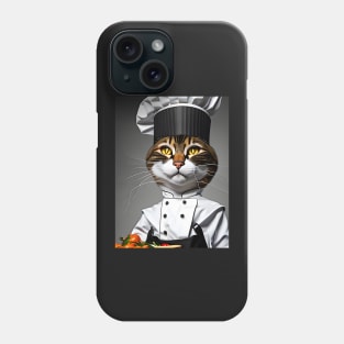 Chef Cat - Modern Digital Art Phone Case