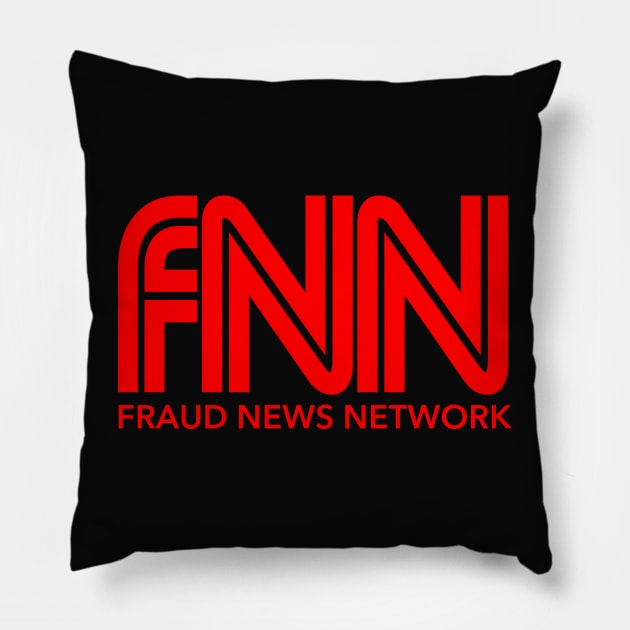FNN Fraud News Network Pillow by Tainted