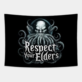 Respect Your Elders - Cthulhu, Lovecraft Tapestry