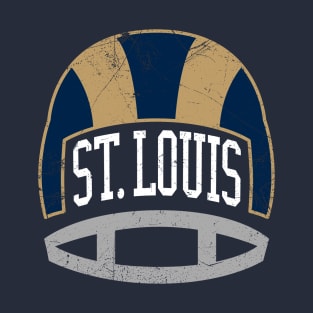 St Louis Retro Helmet - Navy T-Shirt